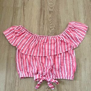 Off the shoulder crop top